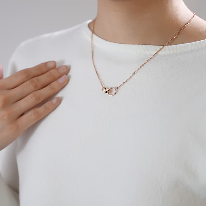 CARTIER カルティエ ラブ ネックレス ピンクゴールド ダイヤモンド セミパヴェ B7013900 14