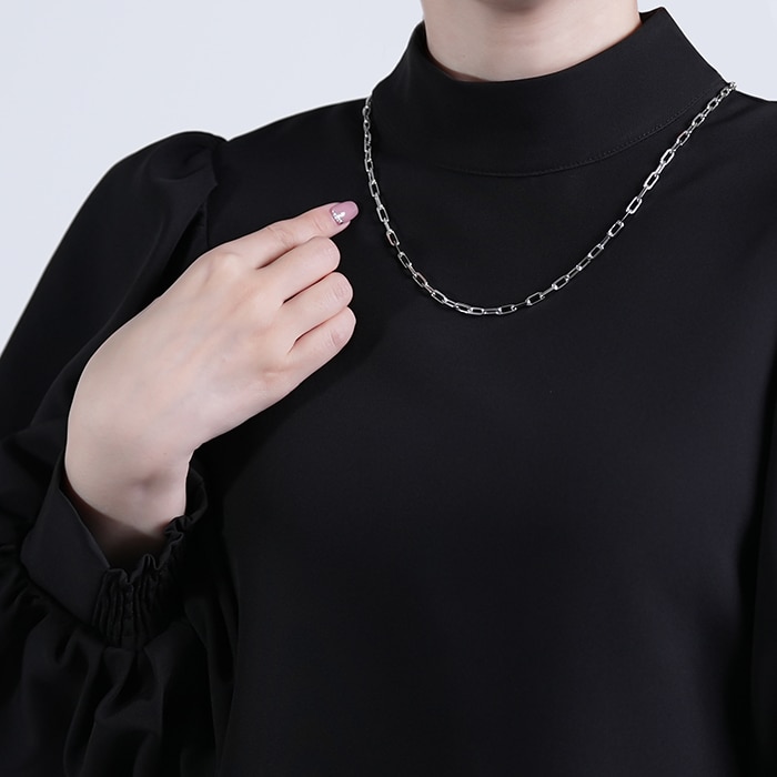 CARTIER カルティエ サントス ドゥ カルティエ ネックレス チェーン スモールモデル ホワイトゴールド B7224583 14