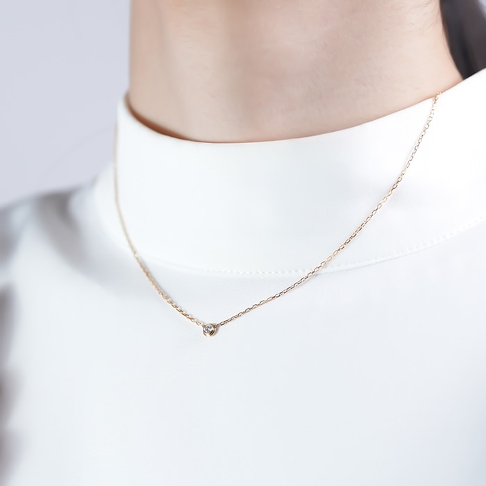 CARTIER カルティエ ダムール ダムールペンダント ブリリアントカット ダイヤモンド スモールモデル YG 14