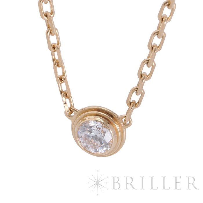 CARTIER カルティエ ダムール ダムールペンダント ブリリアントカット ダイヤモンド スモールモデル YG 7