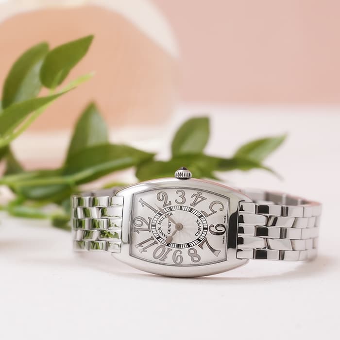 FRANCK MULLER フランク・ミュラー トノーカーべックス 1752QZ シルバー レリーフ 2