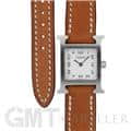 HERMES エルメス Hウォッチ HH1.110.131/VB341SS ミニ ドゥブルトゥール ナチュラルブラウン メイン