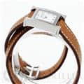 HERMES エルメス Hウォッチ HH1.110.131/VB341SS ミニ ドゥブルトゥール ナチュラルブラウン 15