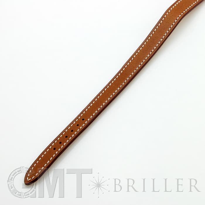 HERMES エルメス Hウォッチ HH1.110.131/VB341SS ミニ ドゥブルトゥール ナチュラルブラウン 24