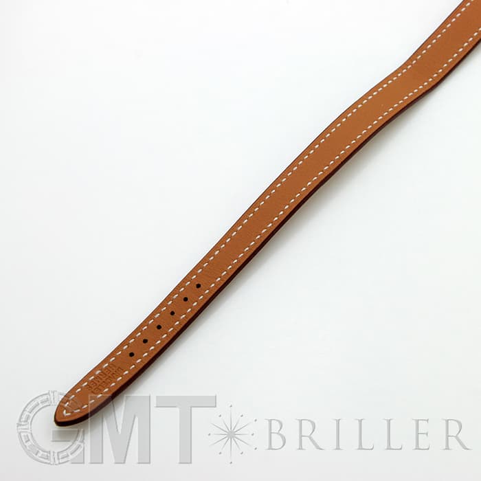 HERMES エルメス Hウォッチ HH1.110.131/VB341SS ミニ ドゥブルトゥール ナチュラルブラウン 25