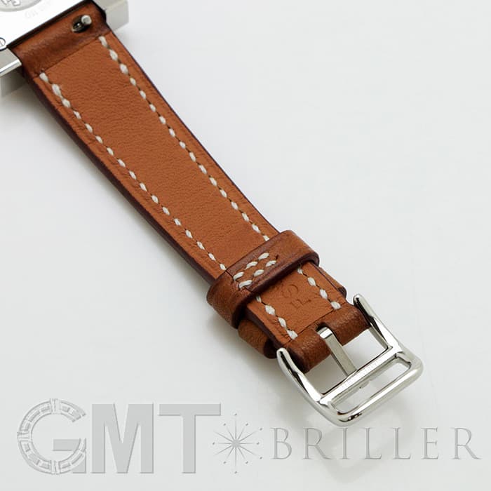 HERMES エルメス Hウォッチ HH1.110.131/VB341SS ミニ ドゥブルトゥール ナチュラルブラウン 27