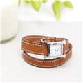 HERMES エルメス Hウォッチ HH1.110.131/VB341SS ミニ ドゥブルトゥール ナチュラルブラウン 2
