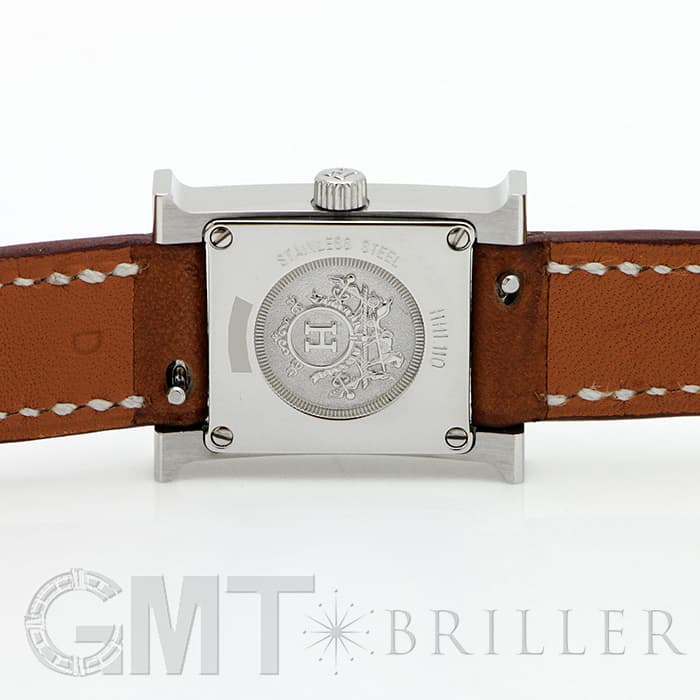 HERMES エルメス Hウォッチ HH1.110.131/VB341SS ミニ ドゥブルトゥール ナチュラルブラウン 4