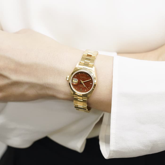 ROLEX ロレックス デイトジャスト 69168 ウッドダイヤル 28