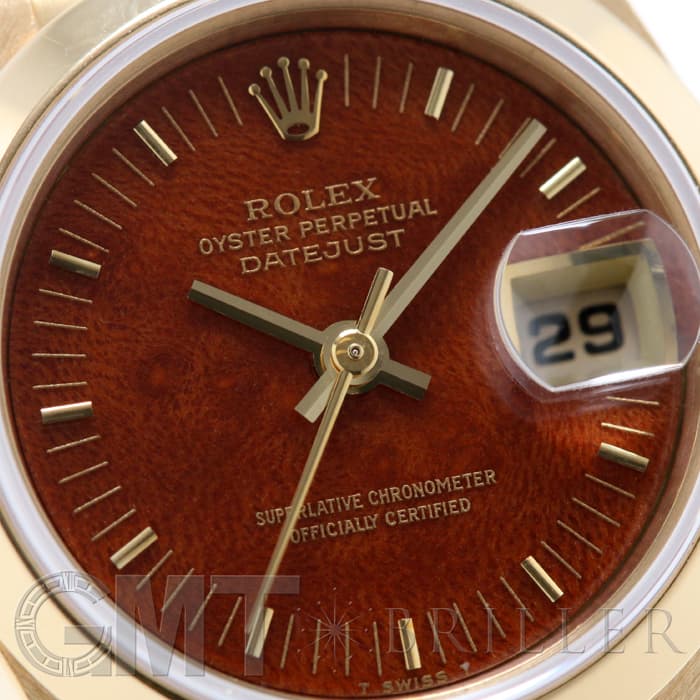 ROLEX ロレックス デイトジャスト 69168 ウッドダイヤル 5