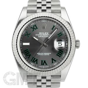 ROLEX ロレックス デイトジャスト 41 126334 グレー/グリーン ローマ ジュビリーブレスレット