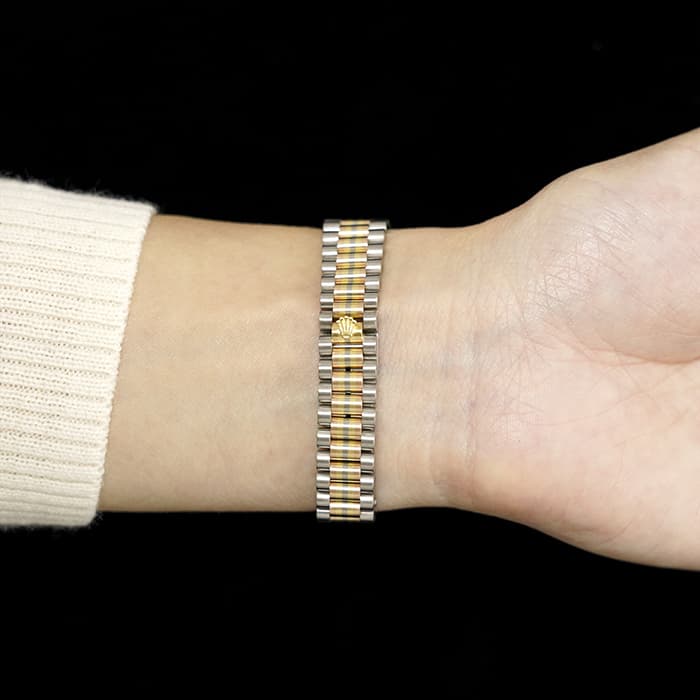 ROLEX ロレックス デイトジャスト 69179GBIC ピンク トリドール 27
