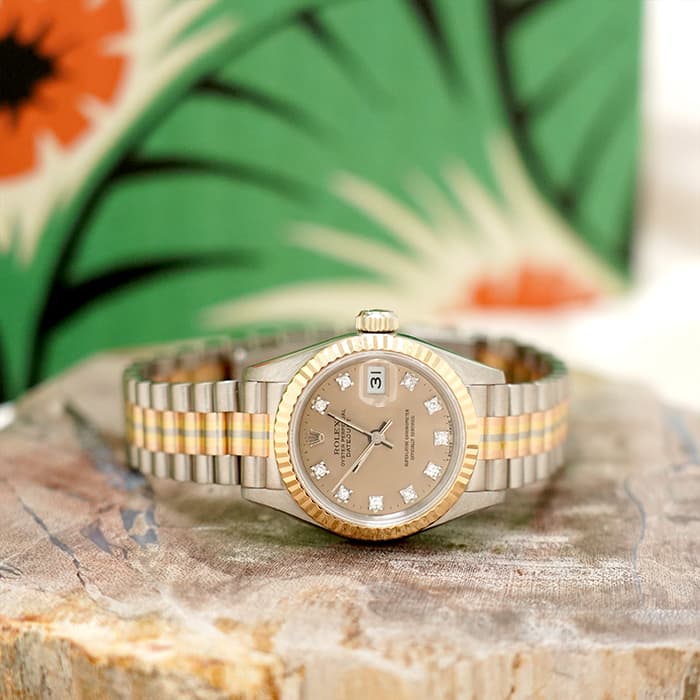 ROLEX ロレックス デイトジャスト 69179GBIC ピンク トリドール 2