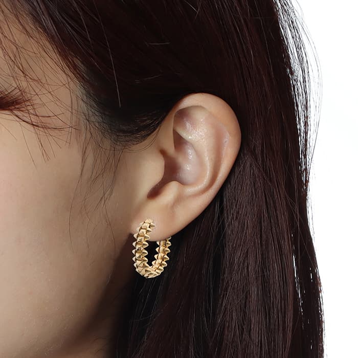 CARTIER カルティエ クラッシュ ドゥ カルティエ イヤリング SM ピンクゴールド B8301415 13