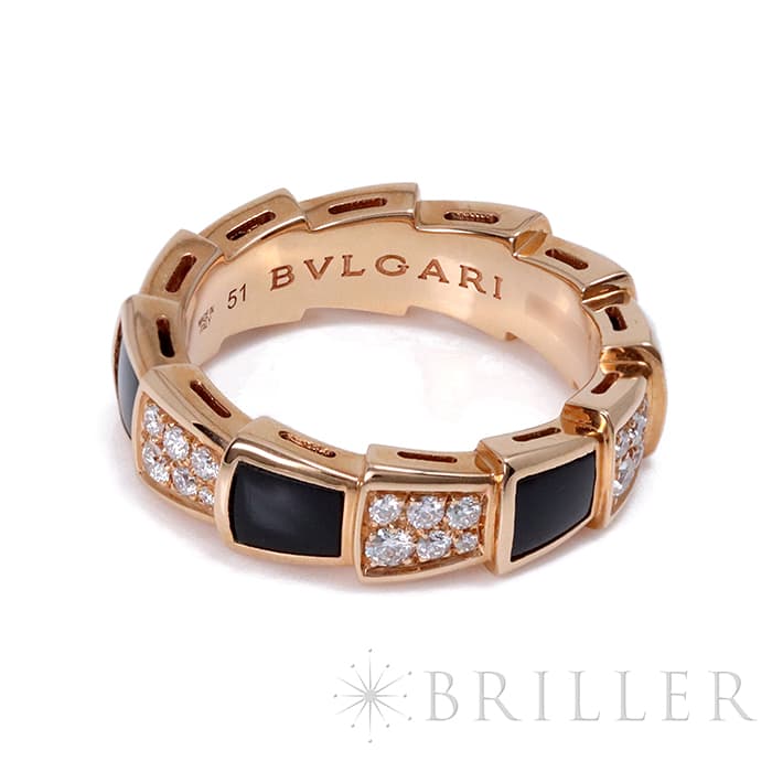 新品)BVLGARI ブルガリ セルペンティ ヴァイパー リング ピンク