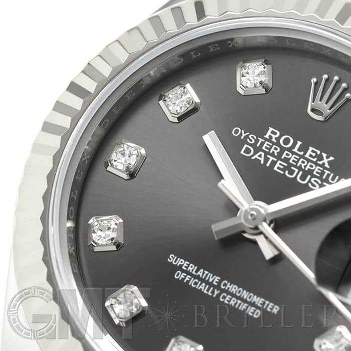 ROLEX ロレックス デイトジャスト 28 279174G ダークロジウム 10Pダイヤ 17