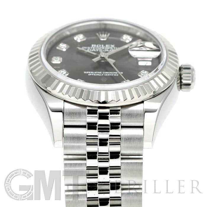 ROLEX ロレックス デイトジャスト 28 279174G ダークロジウム 10Pダイヤ 22