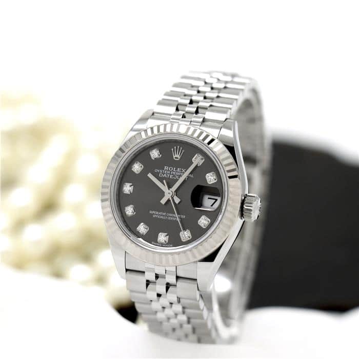 ROLEX ロレックス デイトジャスト 28 279174G ダークロジウム 10Pダイヤ 2