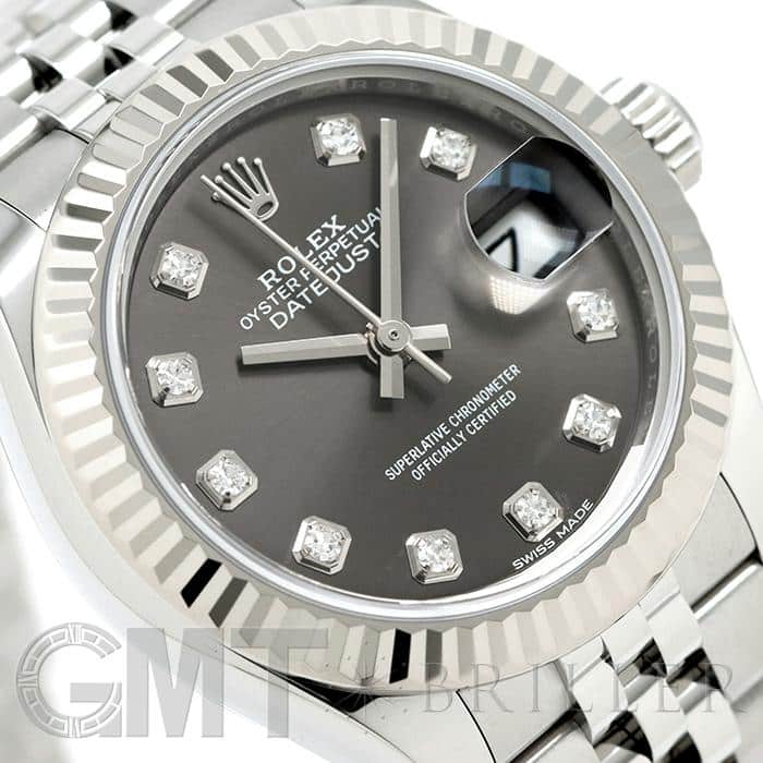ROLEX ロレックス デイトジャスト 28 279174G ダークロジウム 10Pダイヤ 5