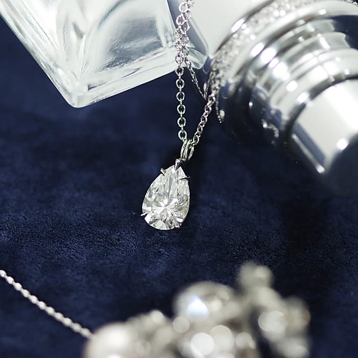 HARRY WINSTON ハリー・ウィンストン ソリティアネックレス ペアシェイプ  プラチナ 2