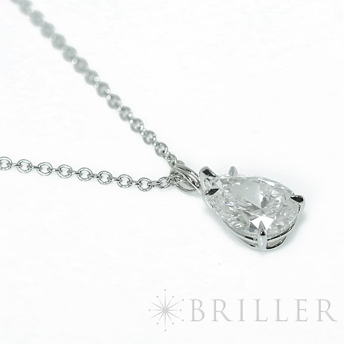 HARRY WINSTON ハリー・ウィンストン ソリティアネックレス ペアシェイプ  プラチナ 3