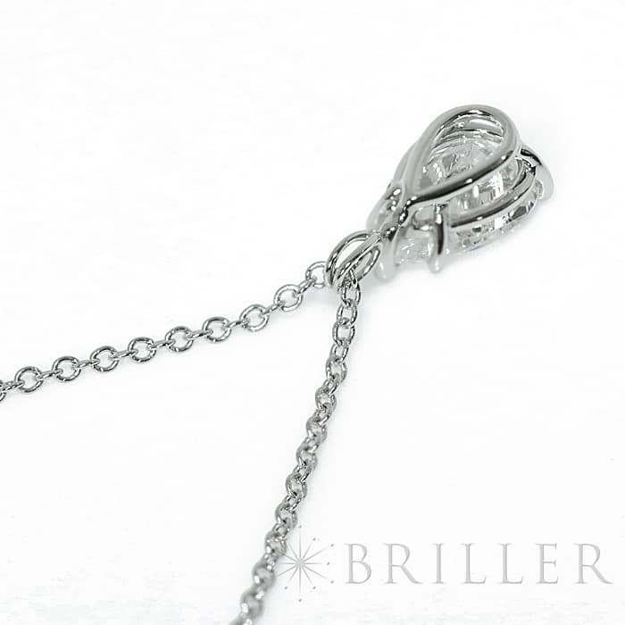 HARRY WINSTON ハリー・ウィンストン ソリティアネックレス ペアシェイプ  プラチナ 6