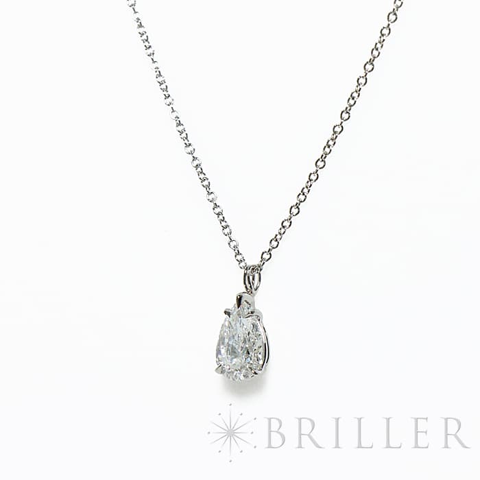 HARRY WINSTON ハリー・ウィンストン ソリティアネックレス ペアシェイプ  プラチナ 8