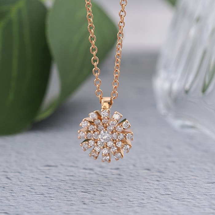 Damiani ダミアーニ マルゲリータ ネックレス ピンクゴールド ダイヤモンド 20088229 2