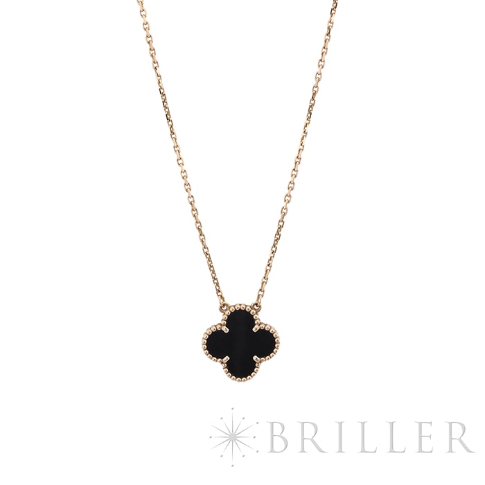 Van Cleef & Arpels ヴァン クリーフ&アーペル アルハンブラ ペンダント イエローゴールド オニキス VCARA45800 メイン