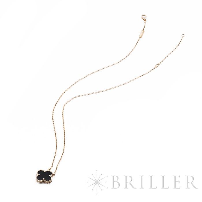 Van Cleef & Arpels ヴァン クリーフ&アーペル アルハンブラ ペンダント イエローゴールド オニキス VCARA45800 12