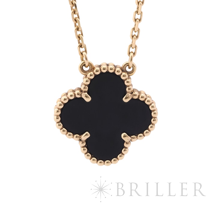 Van Cleef & Arpels ヴァン クリーフ&アーペル アルハンブラ ペンダント イエローゴールド オニキス VCARA45800 3