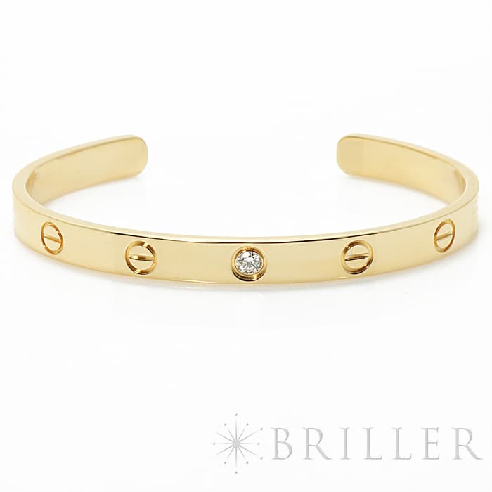 CARTIER カルティエ ラブオープン バングル イエローゴールド ダイヤモンド B6029817 メイン