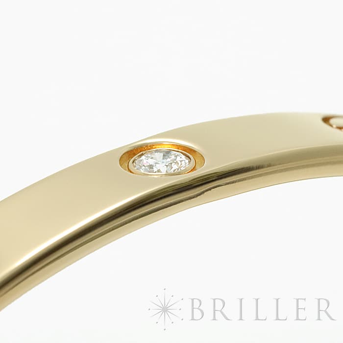 CARTIER カルティエ ラブオープン バングル イエローゴールド ダイヤモンド B6029817 9