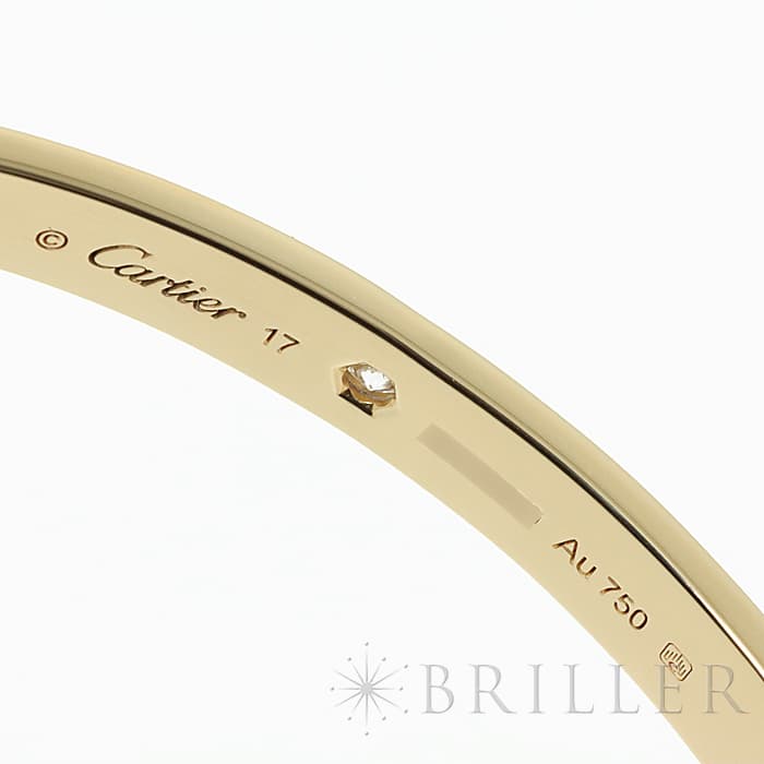 CARTIER カルティエ ラブオープン バングル イエローゴールド ダイヤモンド B6029817 12