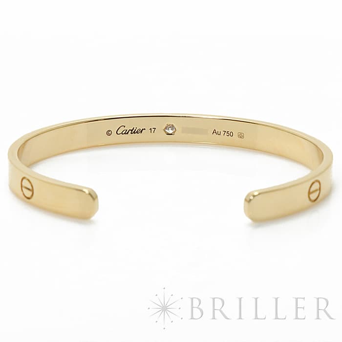 CARTIER カルティエ ラブオープン バングル イエローゴールド ダイヤモンド B6029817 1
