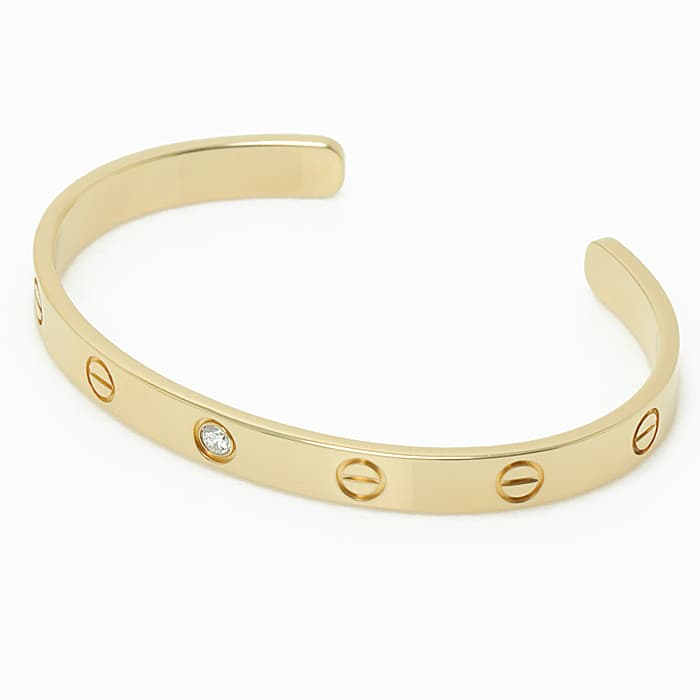 CARTIER カルティエ ラブオープン バングル イエローゴールド ダイヤモンド B6029817 2