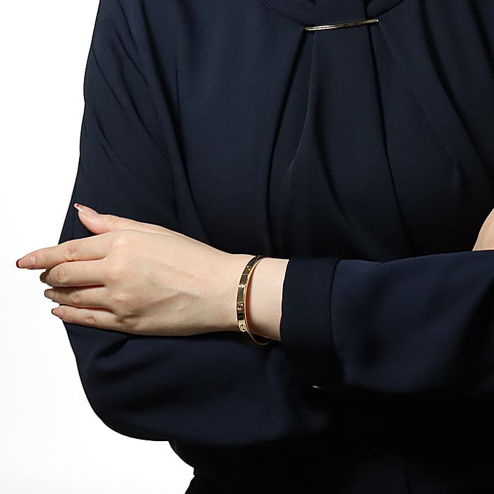 CARTIER カルティエ ラブオープン バングル イエローゴールド ダイヤモンド B6029817 14