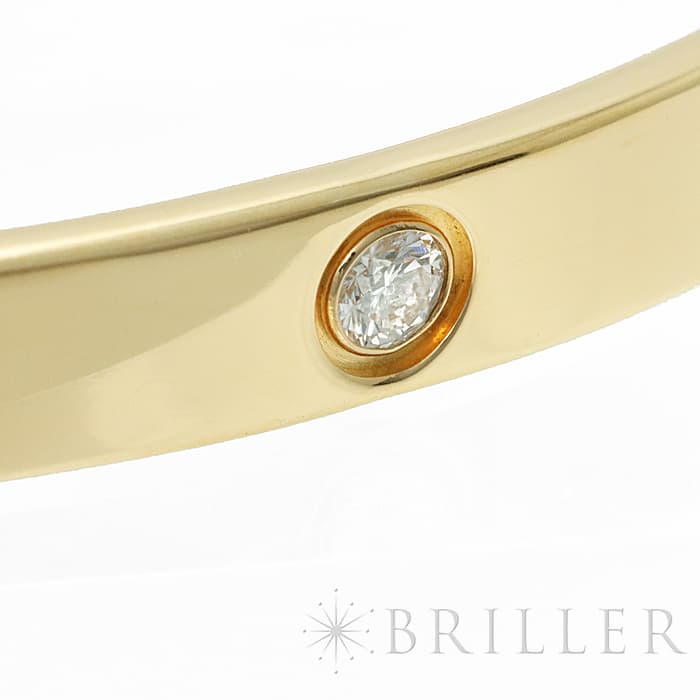 CARTIER カルティエ ラブオープン バングル イエローゴールド ダイヤモンド B6029817 3