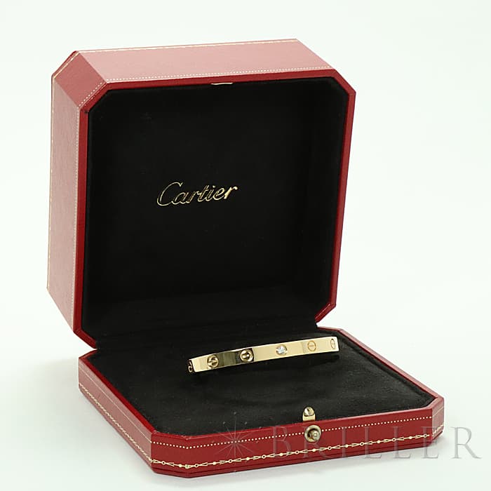 CARTIER カルティエ ラブオープン バングル イエローゴールド ダイヤモンド B6029817 7