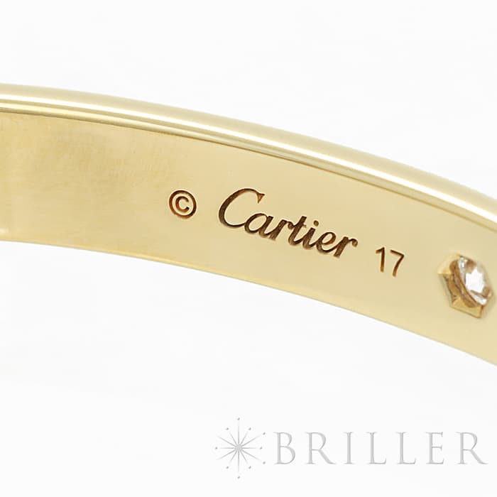 CARTIER カルティエ ラブオープン バングル イエローゴールド ダイヤモンド B6029817 8