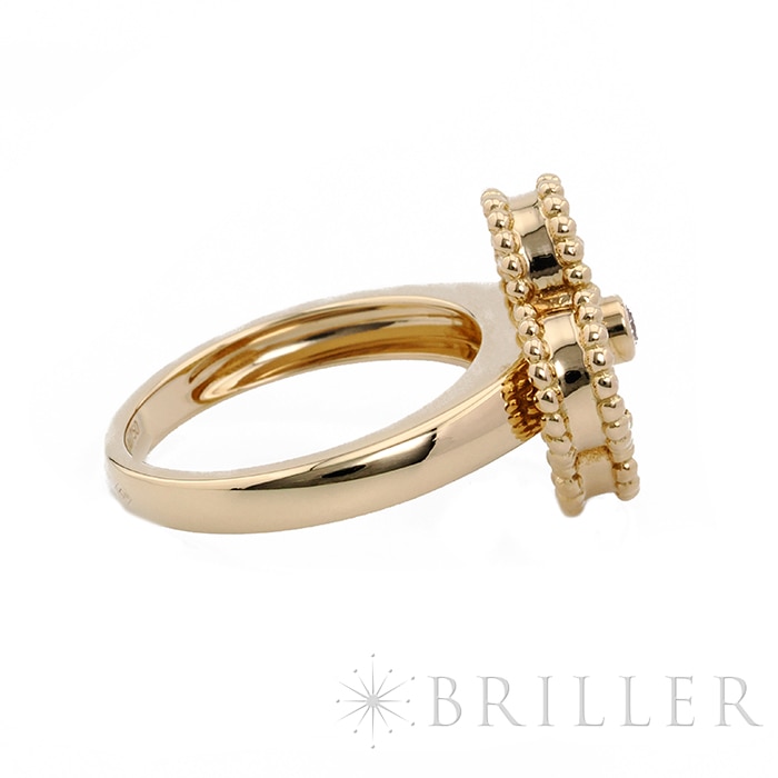Van Cleef & Arpels ヴァン クリーフ&アーペル アルハンブラ ヴィンテージ アルハンブラ リング イエローゴールド オニキス ダイヤモンド 9号 VCARA41049 10