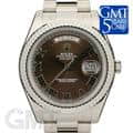 ROLEX ロレックス デイデイトII 218239 ブラウン ローマ