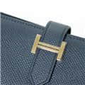 HERMES エルメス ベアン コンパクト エプソン ブルーインディゴ ゴールド金具 3