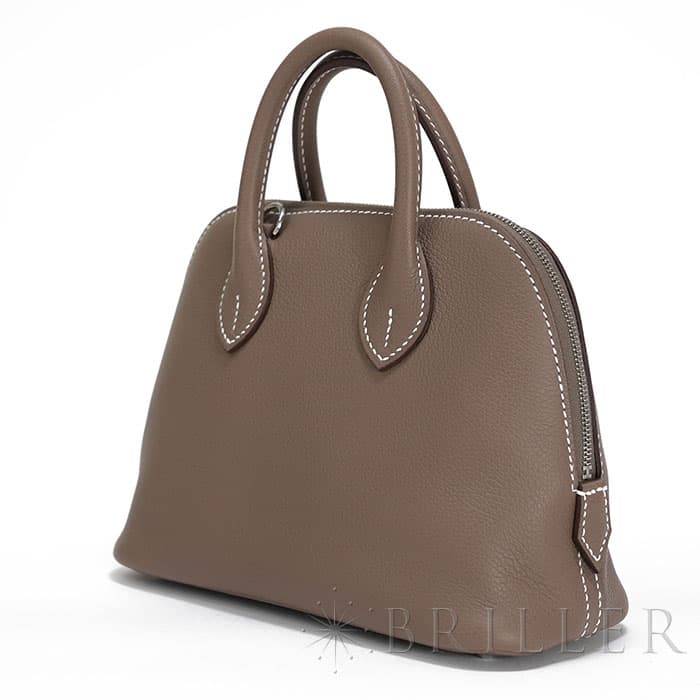 HERMES エルメス ボリード 1923 ミニ エトゥープ エヴァーカラー シルバー金具 11