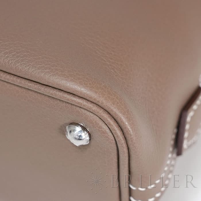 HERMES エルメス ボリード 1923 ミニ エトゥープ エヴァーカラー シルバー金具 21