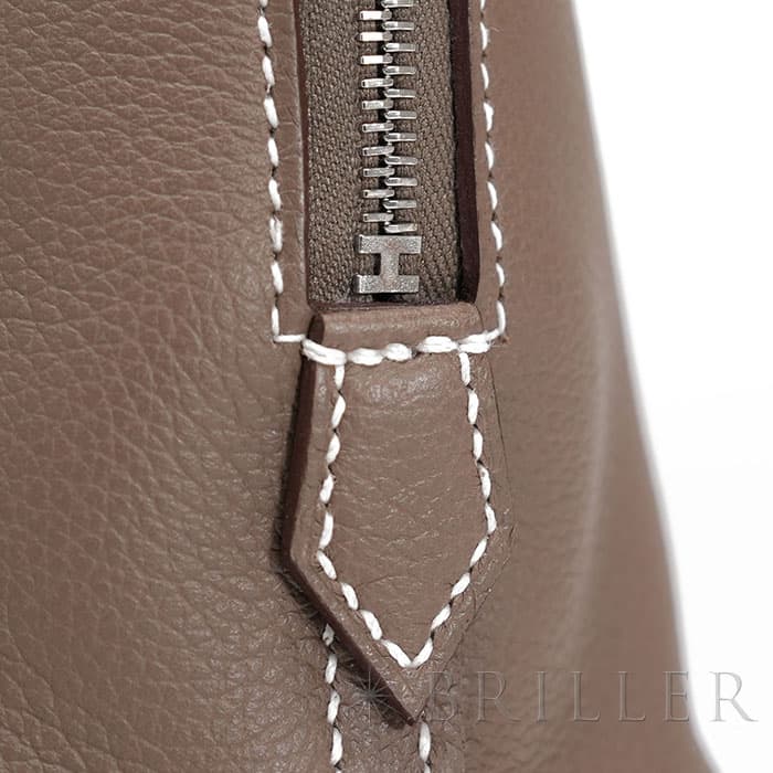 HERMES エルメス ボリード 1923 ミニ エトゥープ エヴァーカラー シルバー金具 25