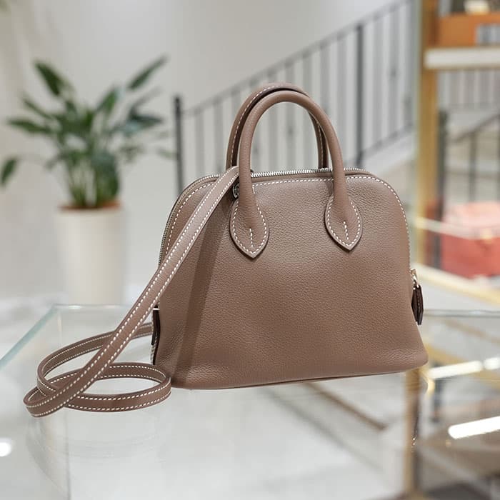 HERMES エルメス ボリード 1923 ミニ エトゥープ エヴァーカラー シルバー金具 2