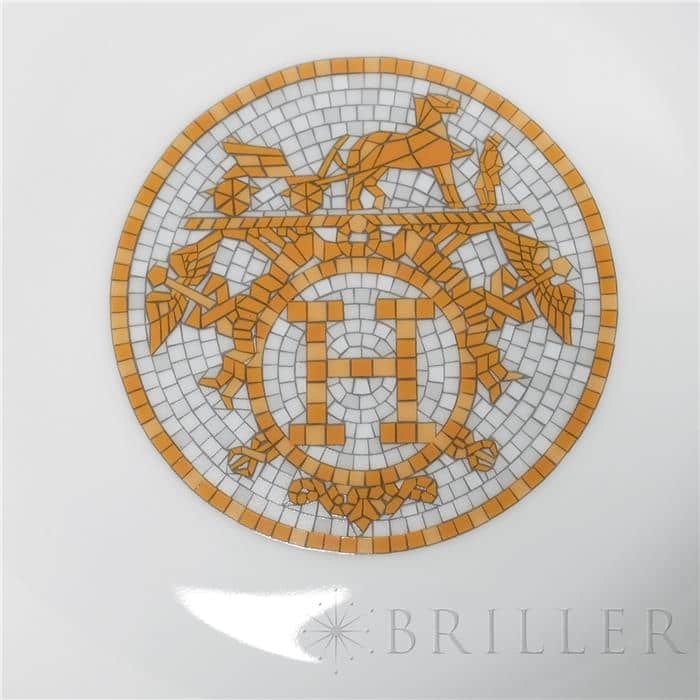 HERMES エルメス その他 スーププレート ペア モザイク 24 ゴールド  P026013P【未使用品】 11