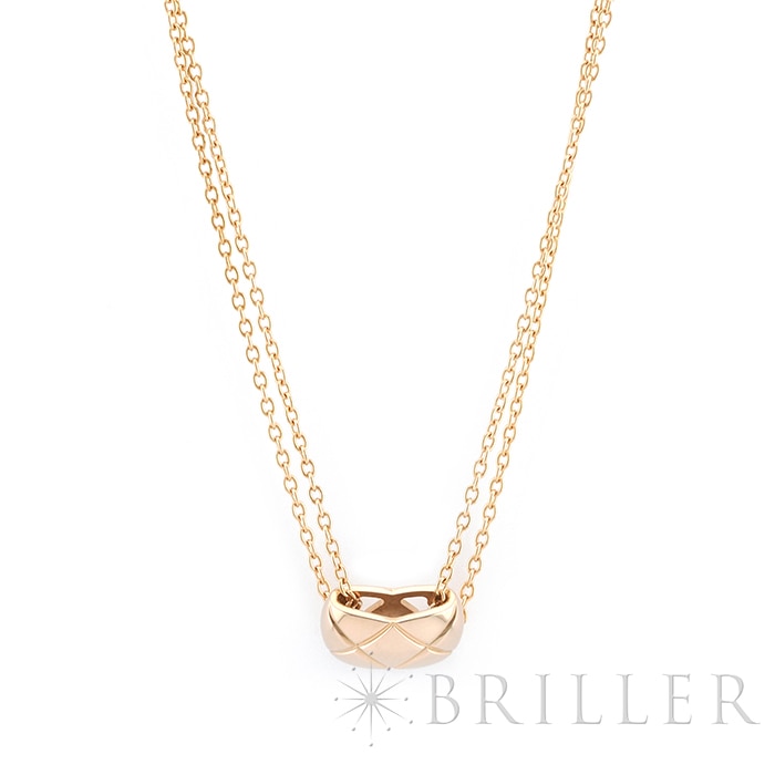 CHANEL シャネル ココ クラッシュ ネックレス ペンダント ベージュゴールド J11356 メイン