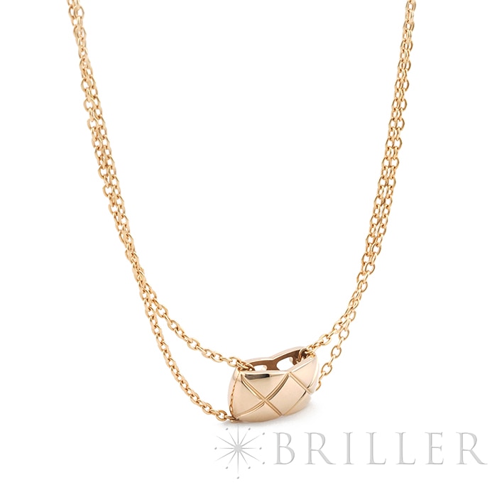CHANEL シャネル ココ クラッシュ ネックレス ペンダント ベージュゴールド J11356 4